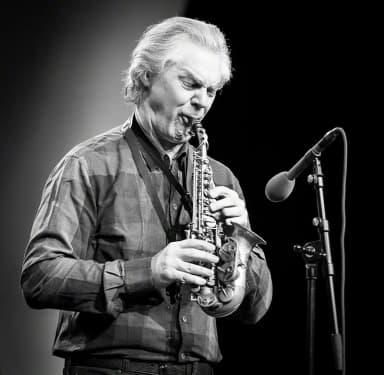 Jan Garbarek: Jan Garbarek Group featuring Trilok Gurtu at the main stage of Oslo Opera House. The concert was part of the Oslo Jazz Festival in Norway and took place on 14.