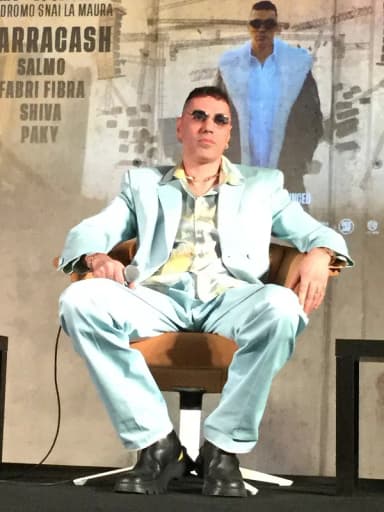 Marracash: Italian rapper Marracash in 2023
