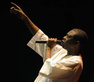 Youssou N'Dour: Youssou N'dour from Senegal performing in Warszawa, Poland during the 5th Cross Culture Festival