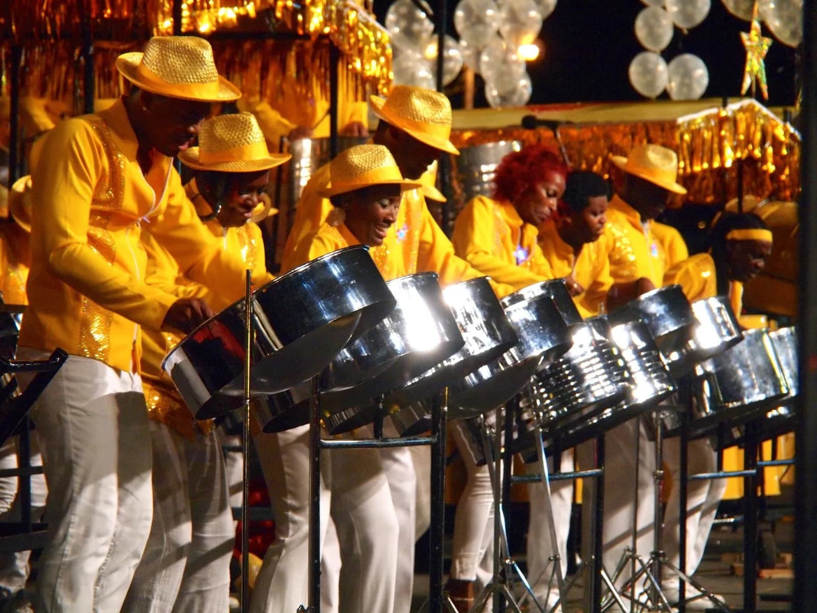 Trinidad & Tobago: a steelband performing at Carnival