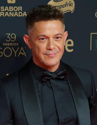 Alejandro Sanz: Alejandro Sanz en la alfombra roja de los Premios Goya celebrados en Granada en 2025