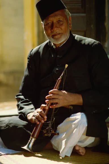Bismillah Khan: Bismillah Khan colour photograph