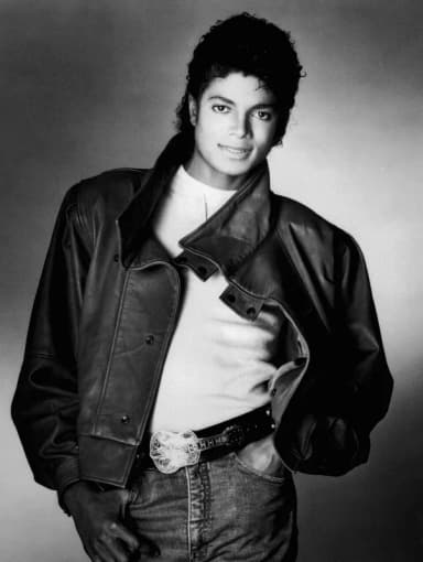 Michael Jackson: Michael Jackson in a press photo dated to 1983.