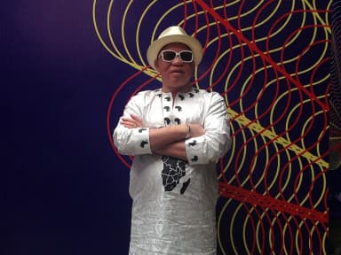 Salif Keita: El compositor y músico maliense Salif Keïta en el Festival Internacional Cervantino.