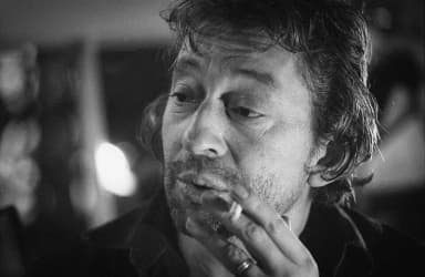 Serge Gainsbourg: Serge Gainsbourg by Claude Truong-Ngoc, 24 November 1981. The story of this image is available at Strasbourg… mon amour ! (French).