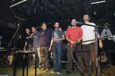 TBF: Members of the Croatian hip-hop band The Beat Fleet in concert, taken on 7 November 2009 at the Mocvara club in Zagreb