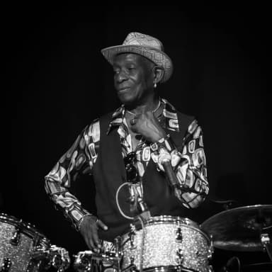 Tony Allen: Tony Allen performs at Rockefeller during Oslo Jazzfestival 2015.