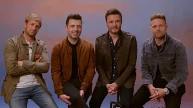 Westlife: Boyband Westlife in 2021.