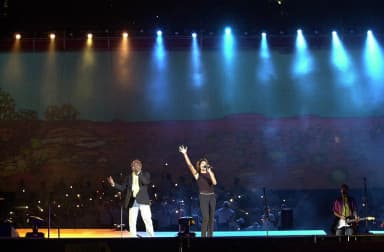 Yothu Yindi: Members of Australian aboriginal band Yothu Yindi perform onstage at the Sydney Paralympic Games Opening Ceremony